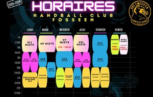 Calendrier 2025 - 2026