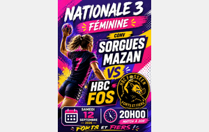 CONV SORGUES MAZAN - HBC FOS
