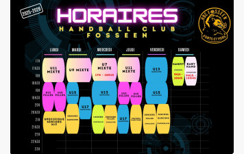 Calendrier 2025 - 2026