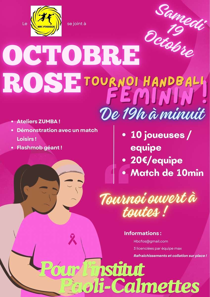 OCTOBRE ROSE - Tournoi handball féminin 